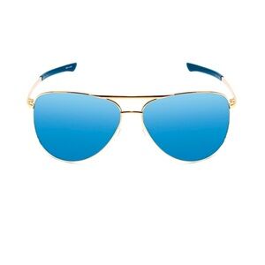Brand New Smith “Serpico 2 Aviator” Sunglasses Gold/ChromaPop Polarized Lenses.